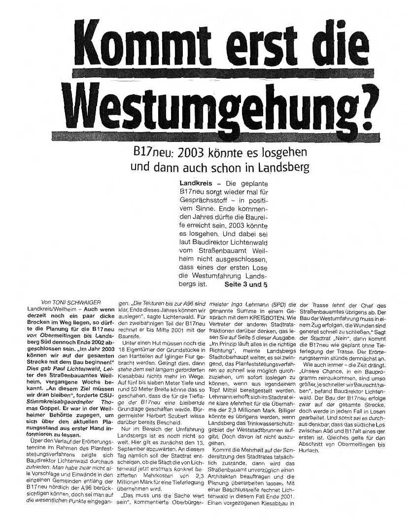 KB vom 30.8.2000